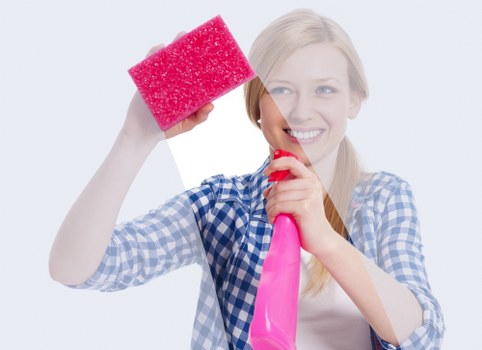 Close-up of cleaning equipment used for carpet care and stain treatment